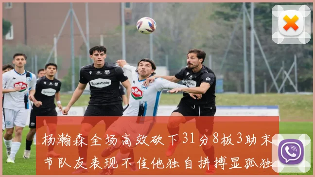 杨瀚森全场高效砍下31分8板3助末节队友表现不佳他独自拼搏显孤独